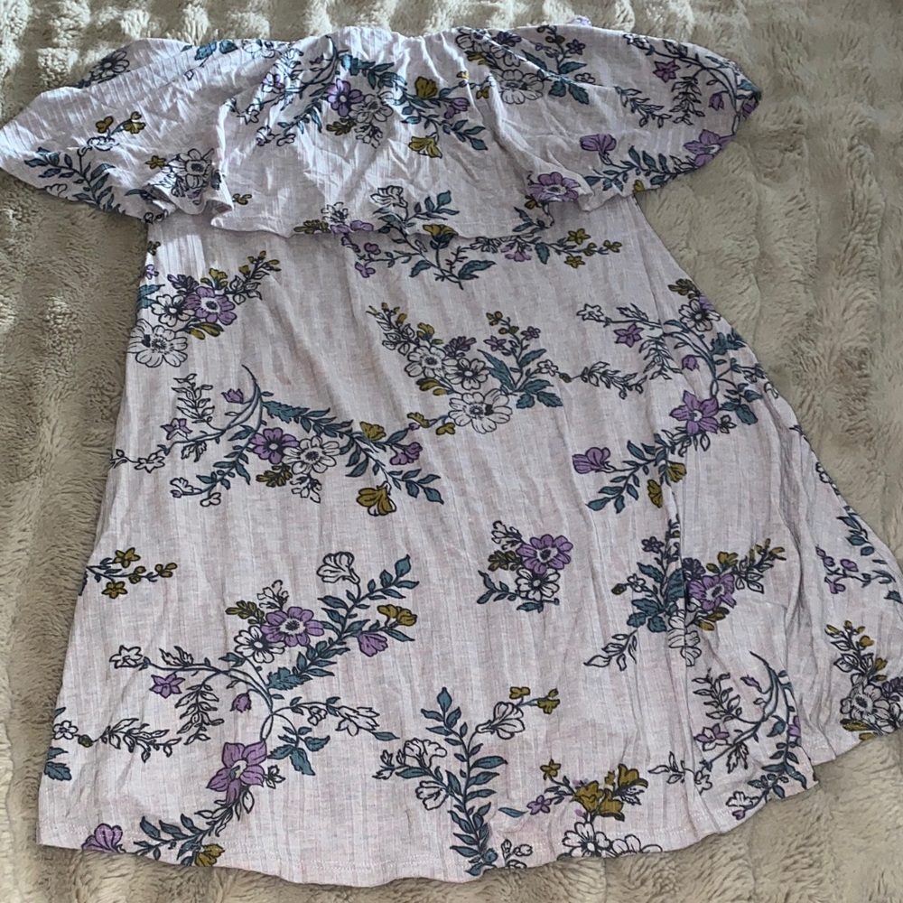 Floral Strapless Dress